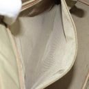 Christian Dior Lady Dior Tote Bag Coated Canvas Brown Gold Auth bs34361-22