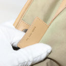 Christian Dior Lady Dior Tote Bag Coated Canvas Brown Gold Auth bs34361-12