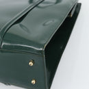 GUCCI Tote Bag Patent leather Green Gold 002 406 0425 Auth bs34366-15