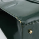 GUCCI Tote Bag Patent leather Green Gold 002 406 0425 Auth bs34366-17