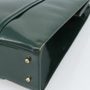 GUCCI Tote Bag Patent leather Green Gold 002 406 0425 Auth bs34366-10