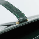 GUCCI Tote Bag Patent leather Green Gold 002 406 0425 Auth bs34366-19