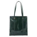 GUCCI Tote Bag Patent leather Green Gold 002 406 0425 Auth bs34366-13