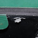 GUCCI Tote Bag Patent leather Green Gold 002 406 0425 Auth bs34366-25
