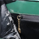 GUCCI Tote Bag Patent leather Green Gold 002 406 0425 Auth bs34366-26