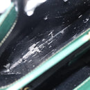 GUCCI Tote Bag Patent leather Green Gold 002 406 0425 Auth bs34366-29