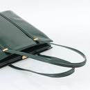 GUCCI Tote Bag Patent leather Green Gold 002 406 0425 Auth bs34366-7