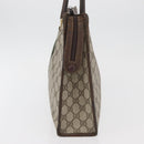 GUCCI GG Supreme Web Sherry Line Bag PVC Beige Gold Red 010 378 Auth bs34367-3