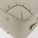 GUCCI Horsebit Hand Bag Leather White Gold 145770 Auth bs34368-16