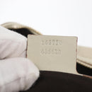 GUCCI Horsebit Hand Bag Leather White Gold 145770 Auth bs34368-12