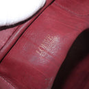 LOEWE Anagram Handtasche Wildleder Bordeaux Gold Auth bs34369-11