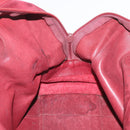LOEWE Anagram Handtasche Wildleder Bordeaux Gold Auth bs34369-17