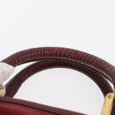LOEWE Anagram Handtasche Wildleder Bordeaux Gold Auth bs34369-8