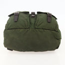 PRADA Backpack Nylon Green Silver Auth bs34371-5