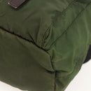 PRADA Backpack Nylon Green Silver Auth bs34371-16