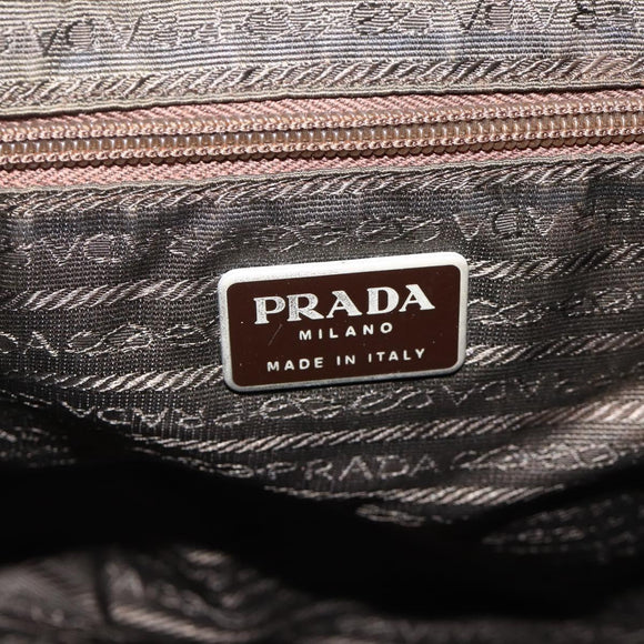 PRADA Backpack Nylon Green Silver Auth bs34371