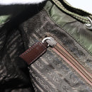 PRADA Backpack Nylon Green Silver Auth bs34371-24