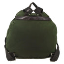 PRADA Backpack Nylon Green Silver Auth bs34371-2