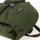 PRADA Backpack Nylon Green Silver Auth bs34371-6