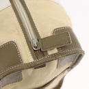 LOEWE Anagram Hand Bag Canvas Leather Beige Silver Auth bs34373-14