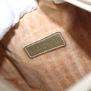 LOEWE Anagram Hand Bag Canvas Leather Beige Silver Auth bs34373-15
