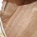 LOEWE Anagram Hand Bag Canvas Leather Beige Silver Auth bs34373-16