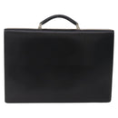 LOEWE Anagram Business Bag Leather Black Silver Auth bs34374A-2