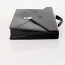 LOEWE Anagram Business Bag Leather Black Silver Auth bs34374A-3