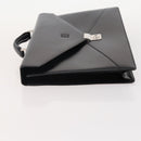 LOEWE Anagram Business Bag Leather Black Silver Auth bs34374A-4