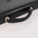 LOEWE Anagram Business Bag Leather Black Silver Auth bs34374A-7