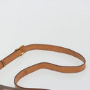 CELINE Macadam Canvas Shoulder Bag PVC Leather Brown Gold Auth bs34376-8