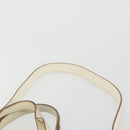 CARTIER Hand Bag Leather 2way Ivory Gold Auth bs34377-14