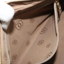 CARTIER Hand Bag Leather 2way Ivory Gold Auth bs34377-23