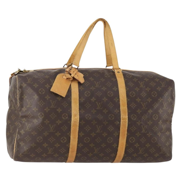 LOUIS VUITTON Monogram Sac Souple 55 Boston Bag M41622 LV Auth bs34380