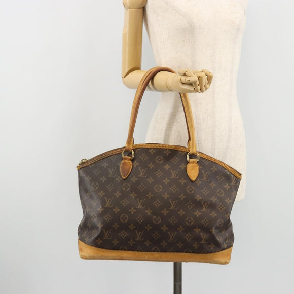 LOUIS VUITTON Monogram Lockit Horizontal Hand Bag M40104 LV Auth bs34384