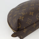LOUIS VUITTON Monogram Trousse Demi Ronde Cosmetic Pouch M47520 LV Auth bs34389-16