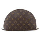 LOUIS VUITTON Monogram Trousse Demi Ronde Cosmetic Pouch M47520 LV Auth bs34389-2
