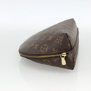 LOUIS VUITTON Monogram Trousse Demi Ronde Cosmetic Pouch M47520 LV Auth bs34389-3