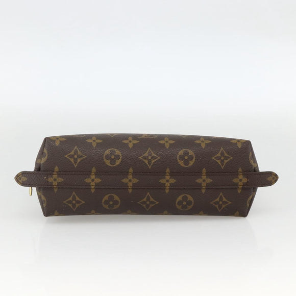 LOUIS VUITTON Monogram Trousse Demi Ronde Cosmetic Pouch M47520 LV Auth bs34389