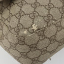 GUCCI GG Supreme Shoulder Bag PVC Beige Silver 141194 Auth bs34393-15