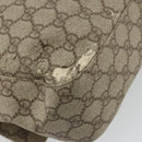 GUCCI GG Supreme Shoulder Bag PVC Beige Silver 141194 Auth bs34393-9