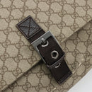 GUCCI GG Supreme Shoulder Bag PVC Beige Silver 141194 Auth bs34393-10