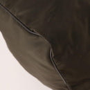GUCCI Boston Bag Nylon Khaki Silver 012 8657 3754 Auth bs34394-14