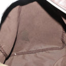 GUCCI Boston Bag Nylon Khaki Silver 012 8657 3754 Auth bs34394-18