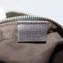 GUCCI Boston Bag Nylon Khaki Silver 012 8657 3754 Auth bs34394-19