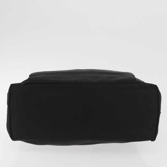 GUCCI Bamboo Hand Bag Nylon Black Silver 002 3754 0506 Auth bs34395