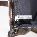 BURBERRY Nova Check Blue Label Hand Bag Nylon Beige Silver Auth bs34396-19