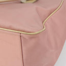 BURBERRY Nova Check Blue Label Hand Bag Nylon Pink Silver Auth bs34398-16