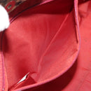 BURBERRY Nova Check Blue Label Hand Bag Nylon Pink Silver Auth bs34398-21