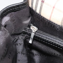 BURBERRY Shoulder Bag Nylon Black Silver Auth bs34401-20
